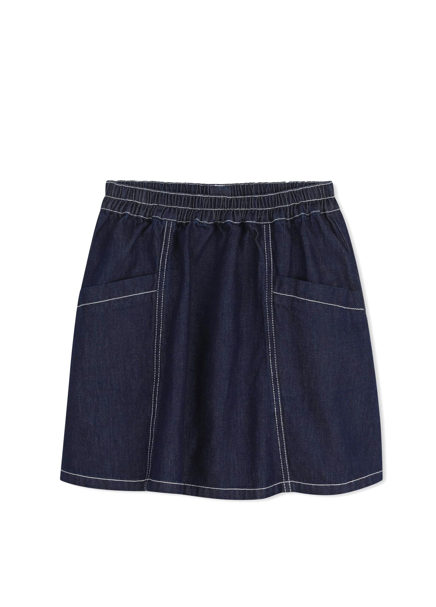 Lacivert Kız Çocuk Denim Etek