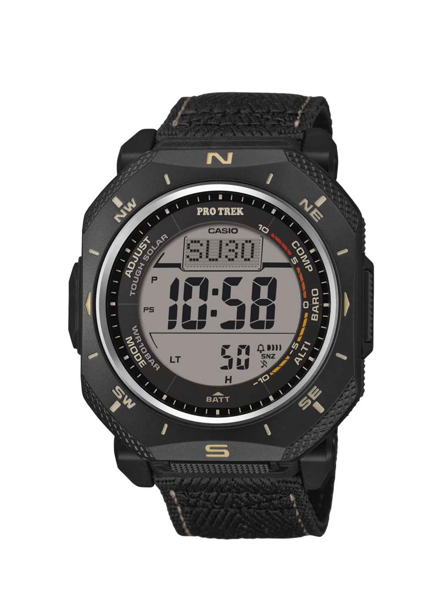 Casio Siyah Erkek PRG-69B-1DR Siyah Kumaş Erkek Kol Saati 1966562