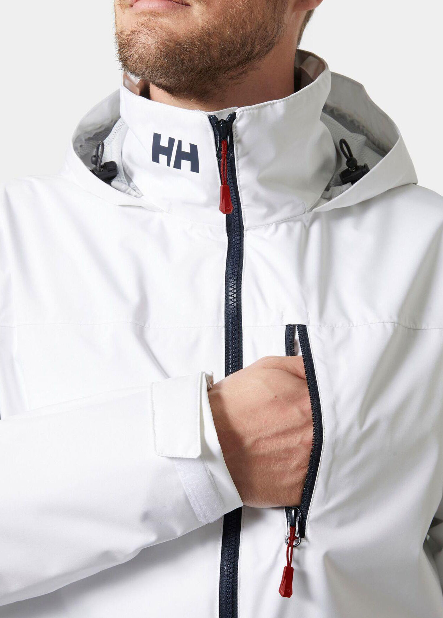 Helly Hansen WHITE Erkek Crew Hooded 2.0 White Kapüşonlu Erkek