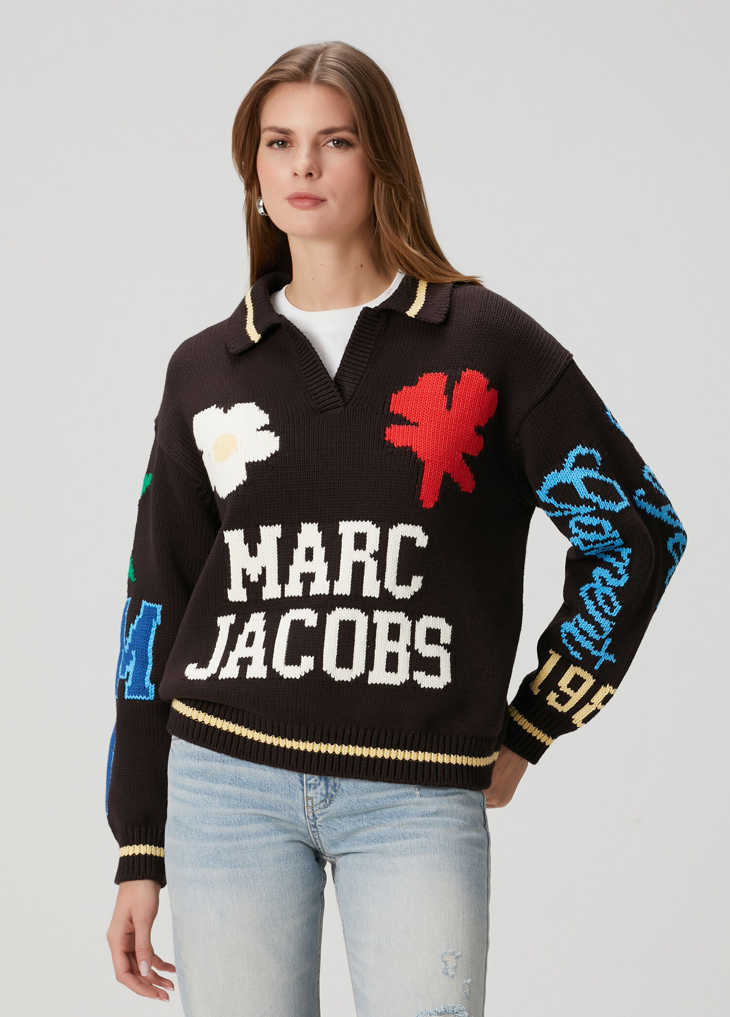 MARC JACOBS ナンバー9 スパンコール ワンピース ブラック 2 Marc Jacobs Kahverengi Kadın Kahverengi Triko 1950033 | Beymen