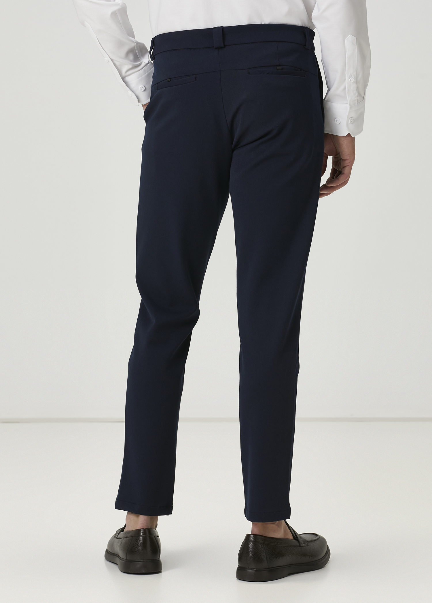 Slim Fit Lacivert Pantolon_2