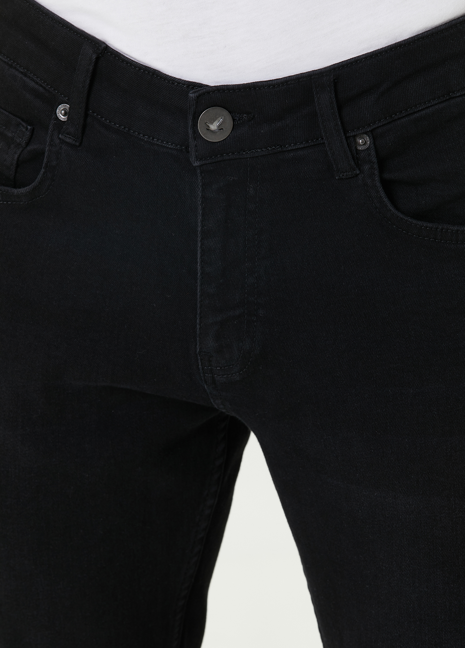 Slim Fit Siyah Jean Pantolon_3