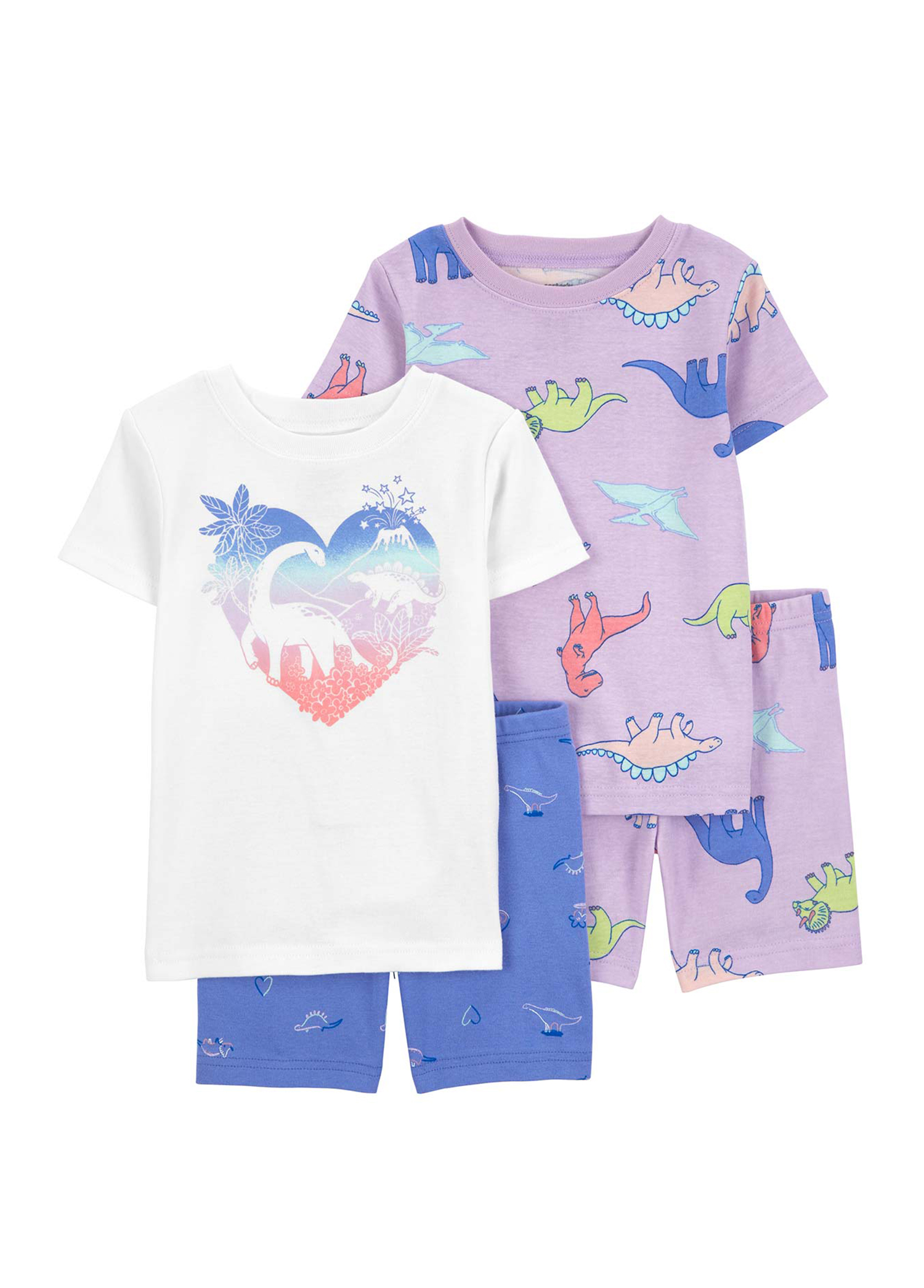 Dinazor Desenli Kız Çocuk Pijama Set