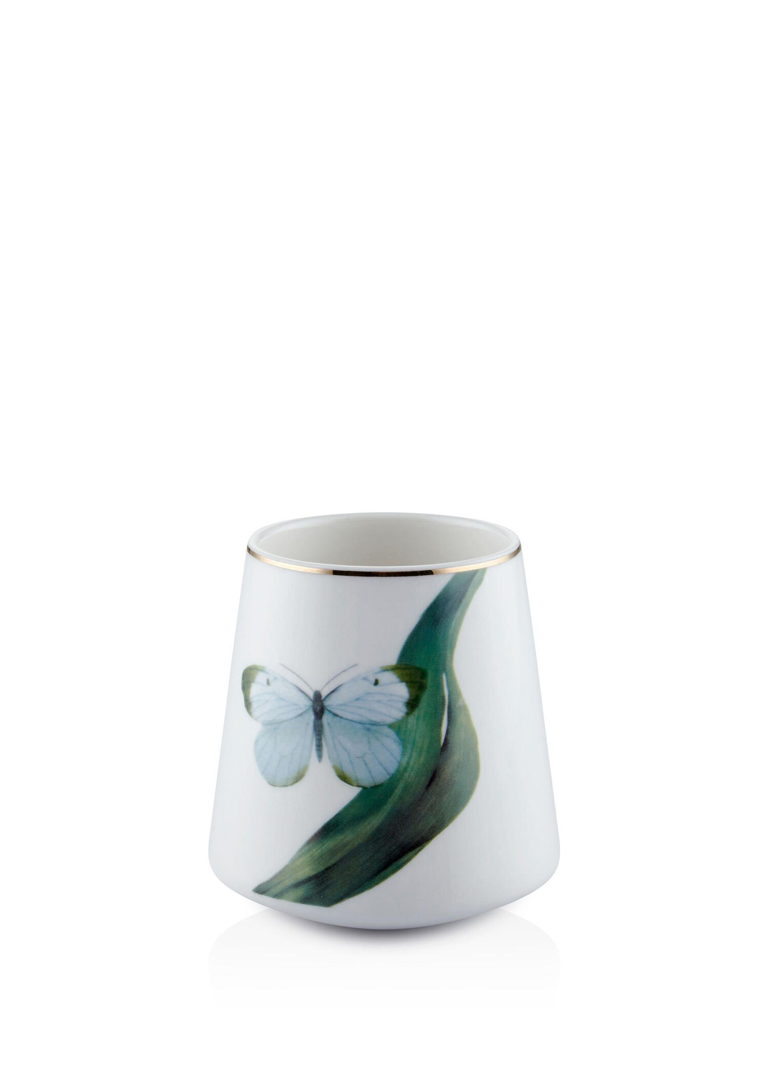 Folium Green Desenli Porselen Kupa