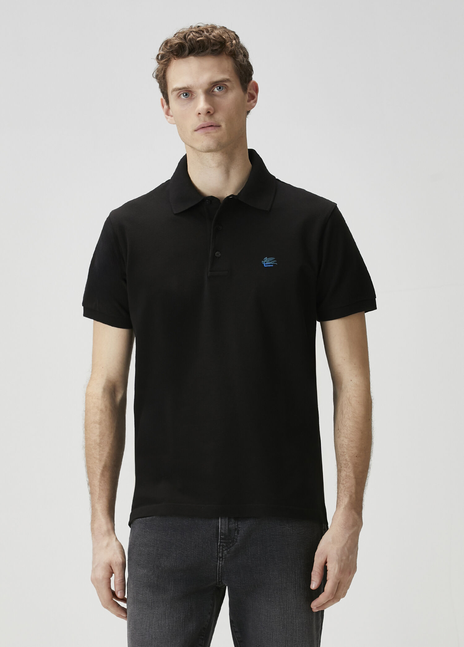 Siyah Polo Yaka T-shirt