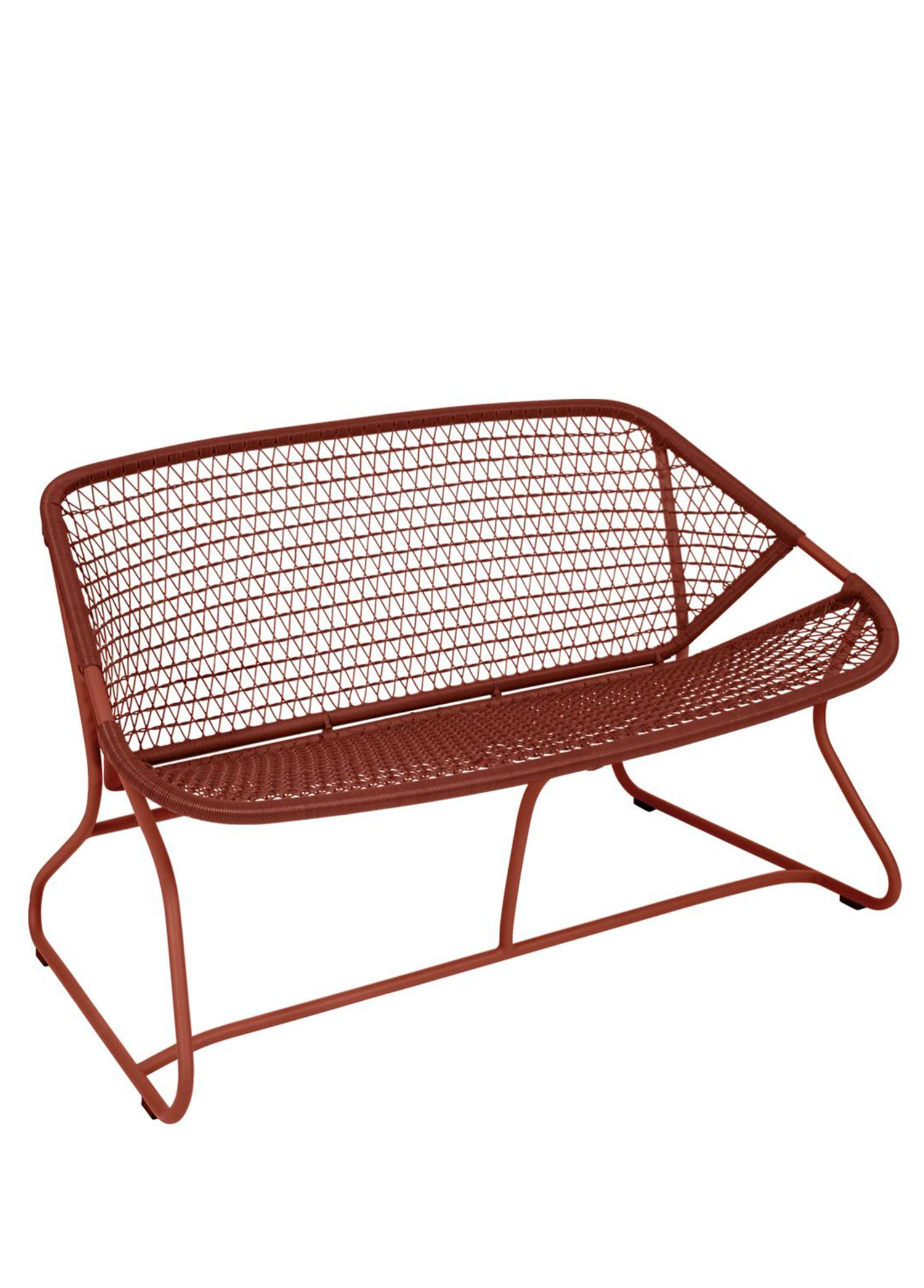 Sixties Bordo Metal 2'li Bench