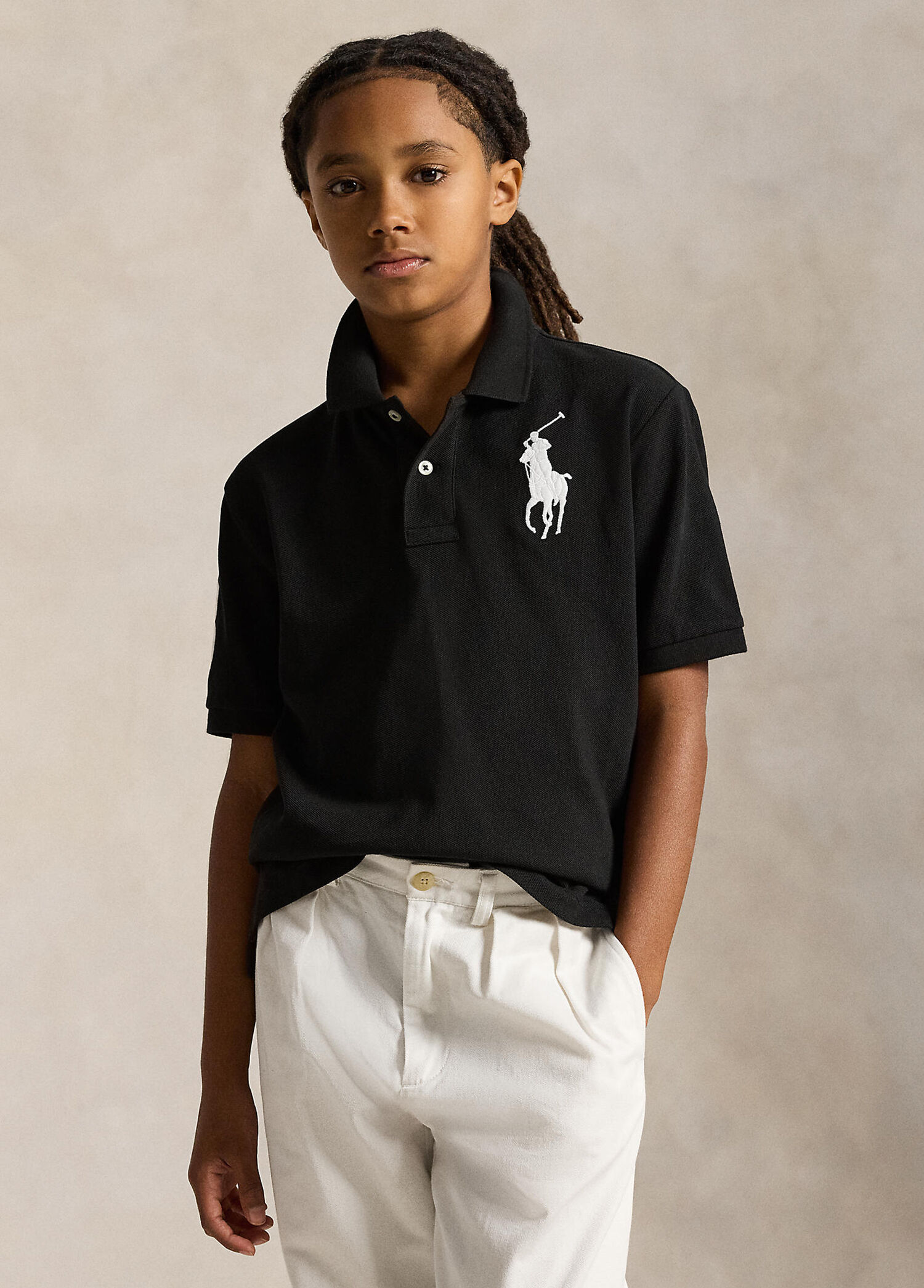 Siyah Erkek Çocuk Polo T-shirt