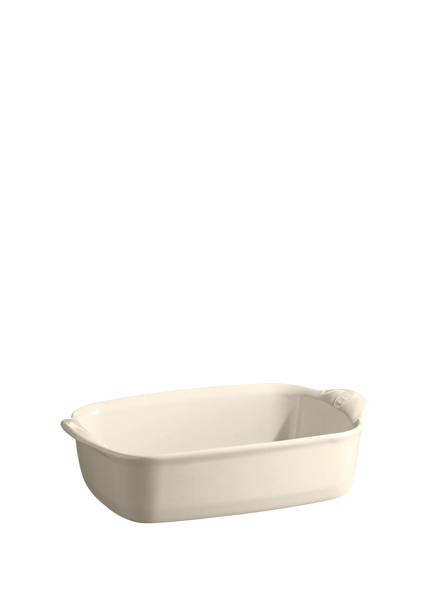 Ekru Seramik Dikdörtgen Fırın Kabı 22x14 cm