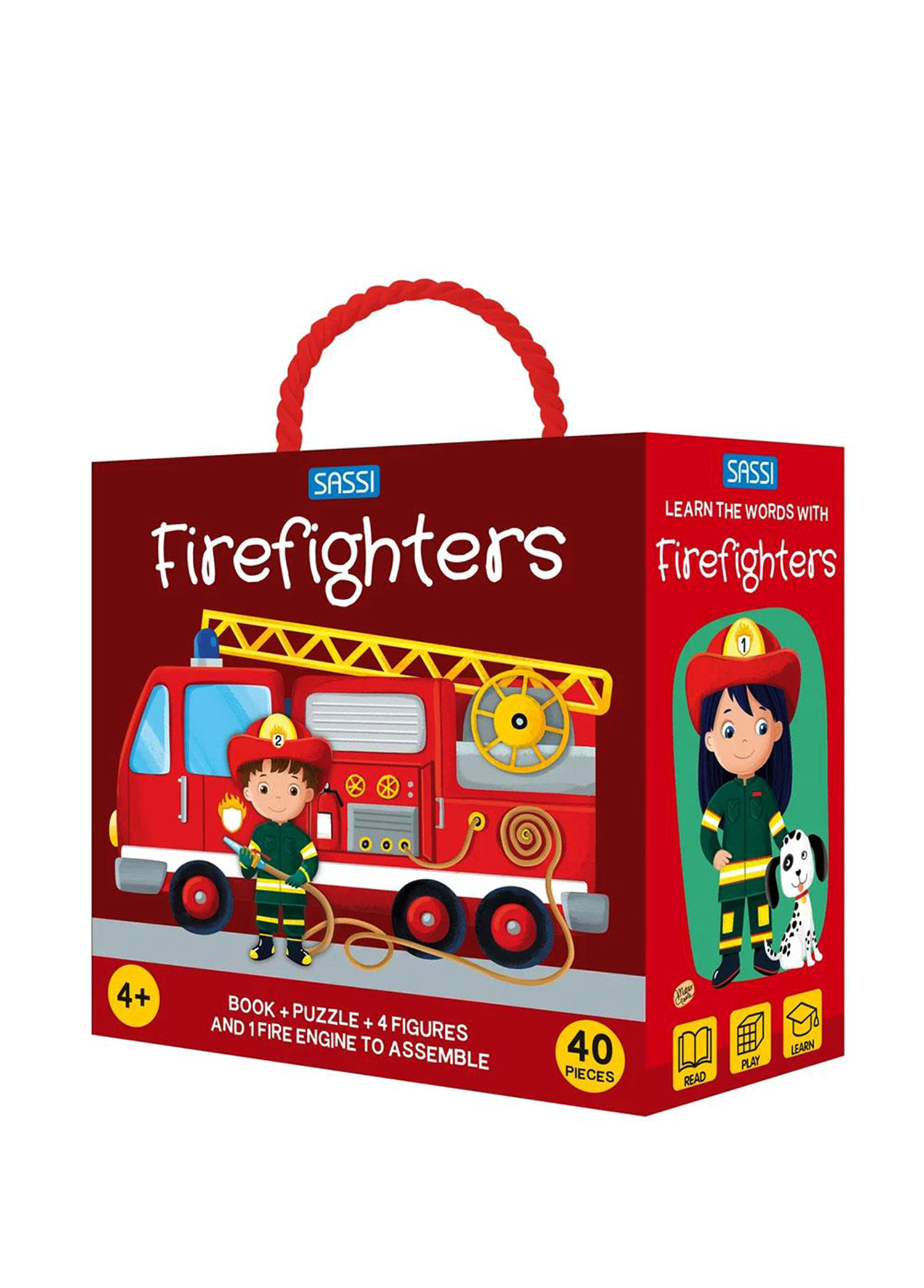 Learn The Words With Firefighters Çocuk Yabancı Dil Kitabı