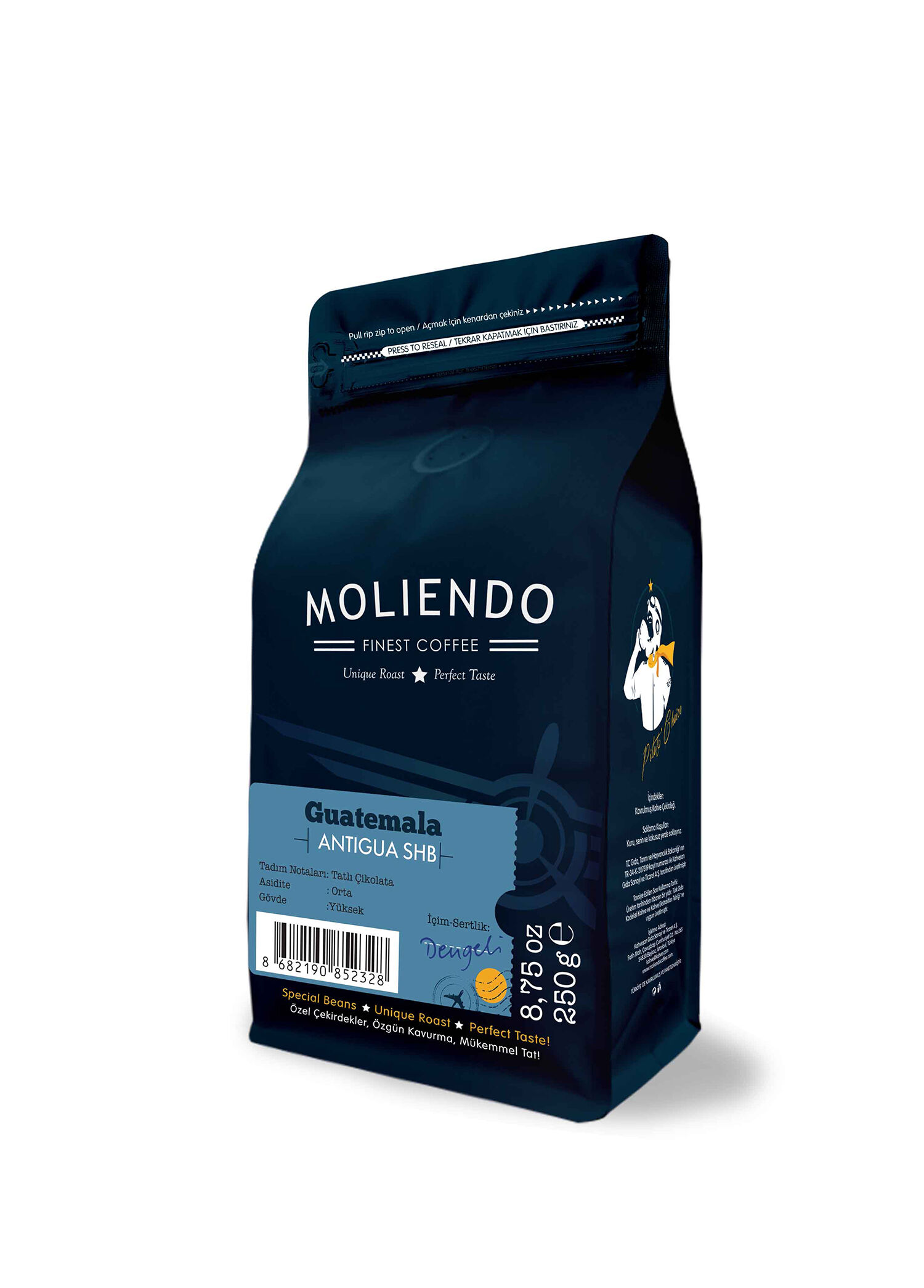 Guatemala Antigua SHB Yöresel Öğütülmüş Filtre Kahve 250 gr