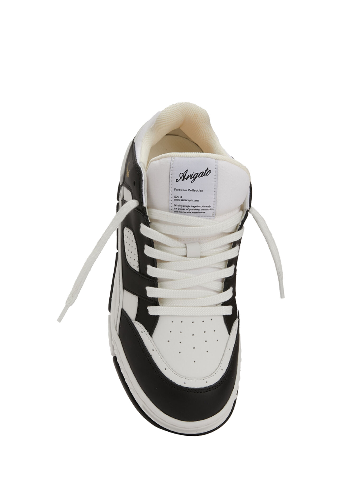 Axel Arigato - Area Lo Siyah Beyaz Erkek Deri Sneaker - Siyah-Beyaz