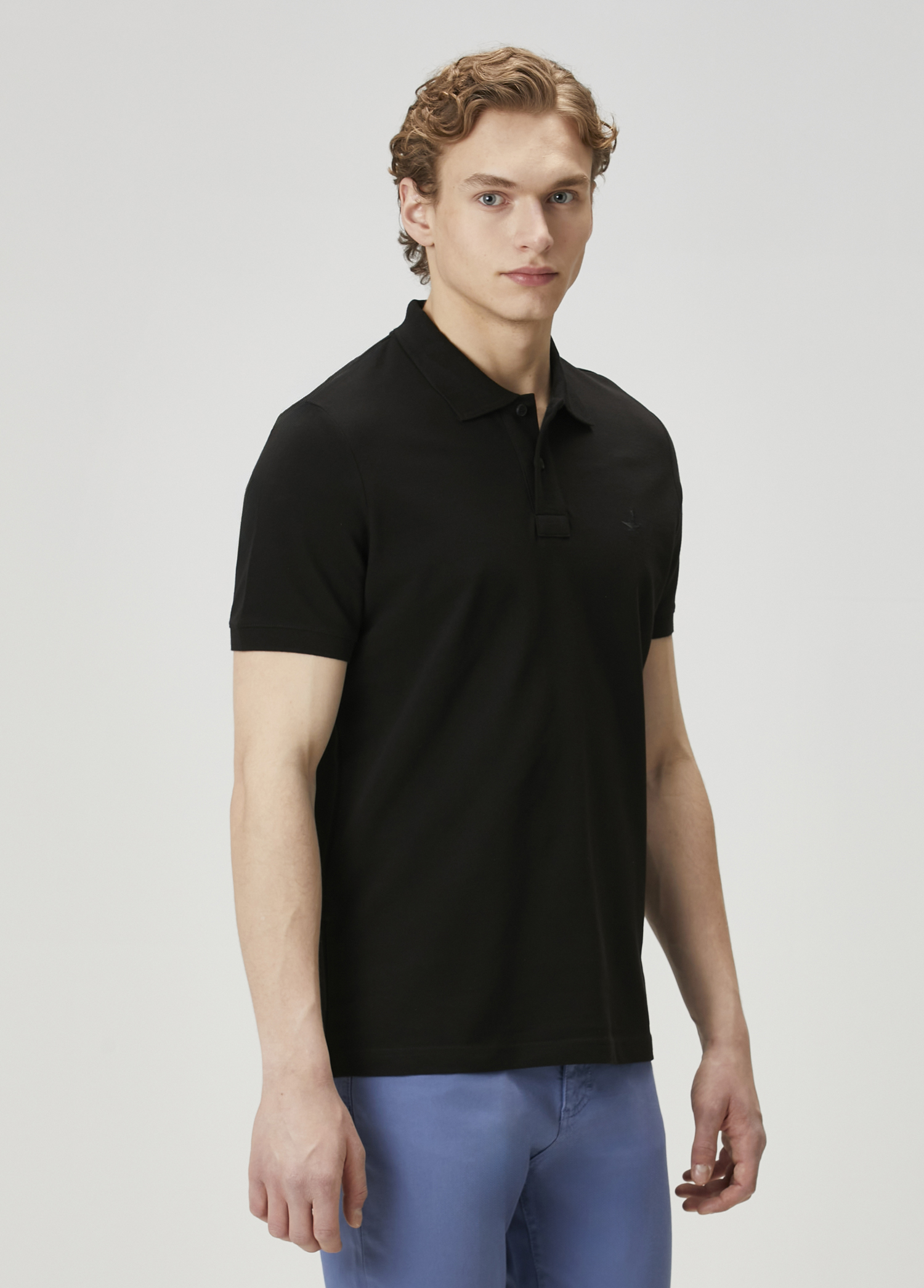 Siyah Polo t-shirt_2