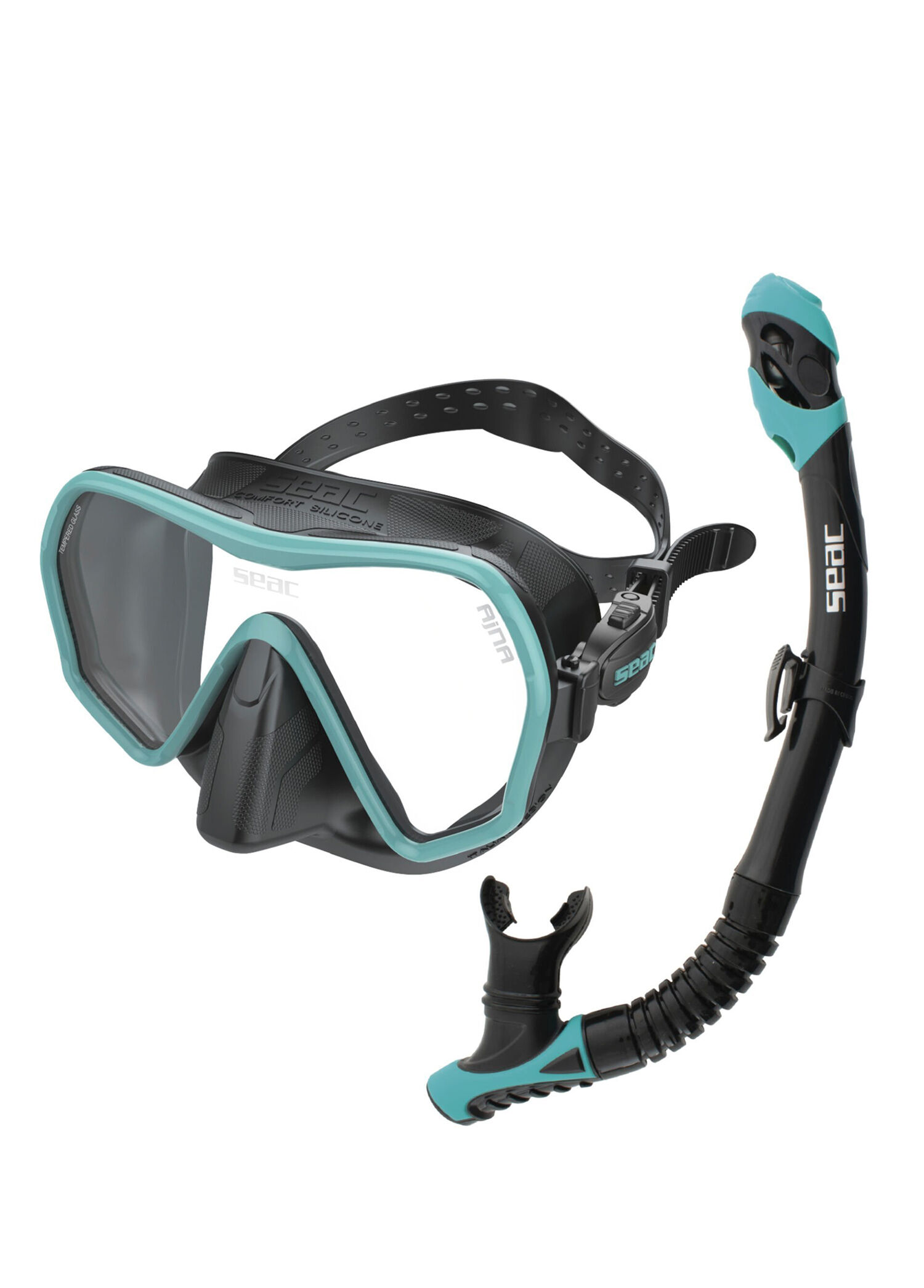 Ajna Tiffany Turkuaz Maske Şnorkel Seti