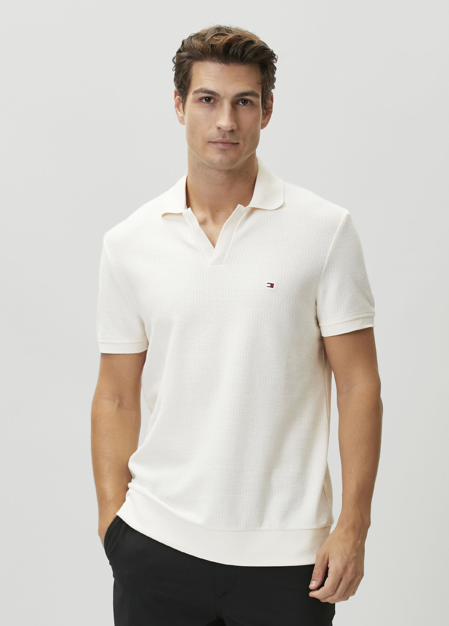 Regular Fit White Polo T-Shirt
