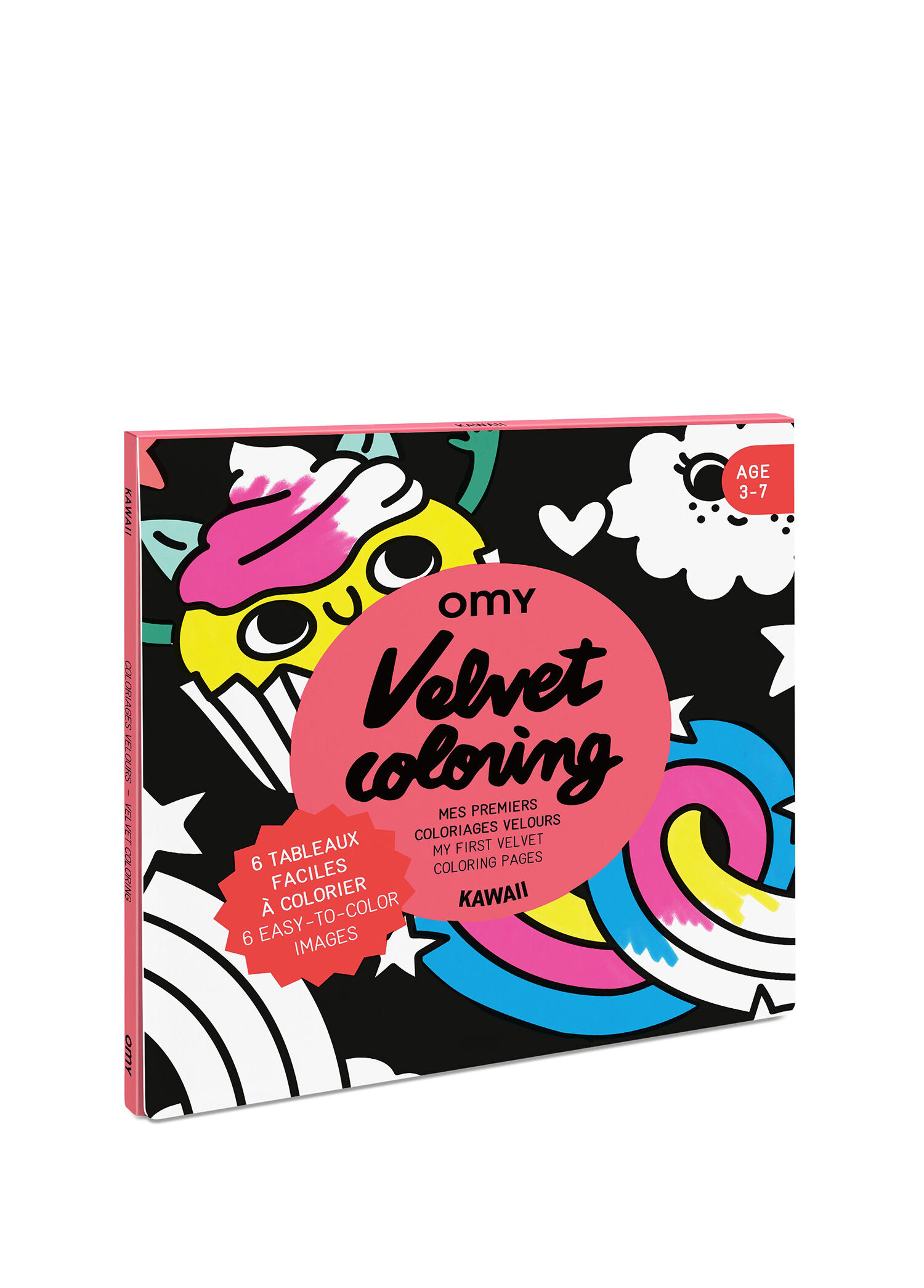 Velvet Coloring Kawaii Kadife Boyama Kartları