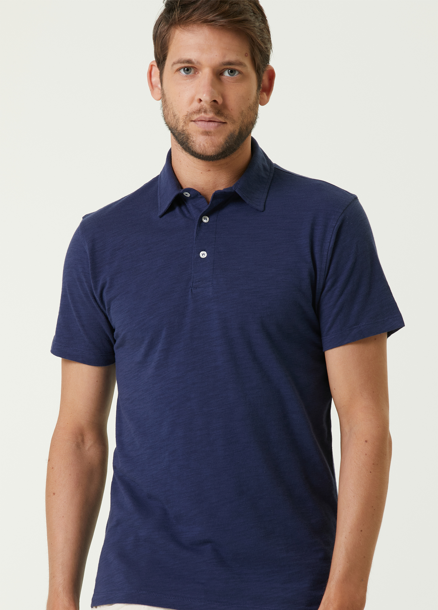 Lacivert Polo Yaka T-shirt