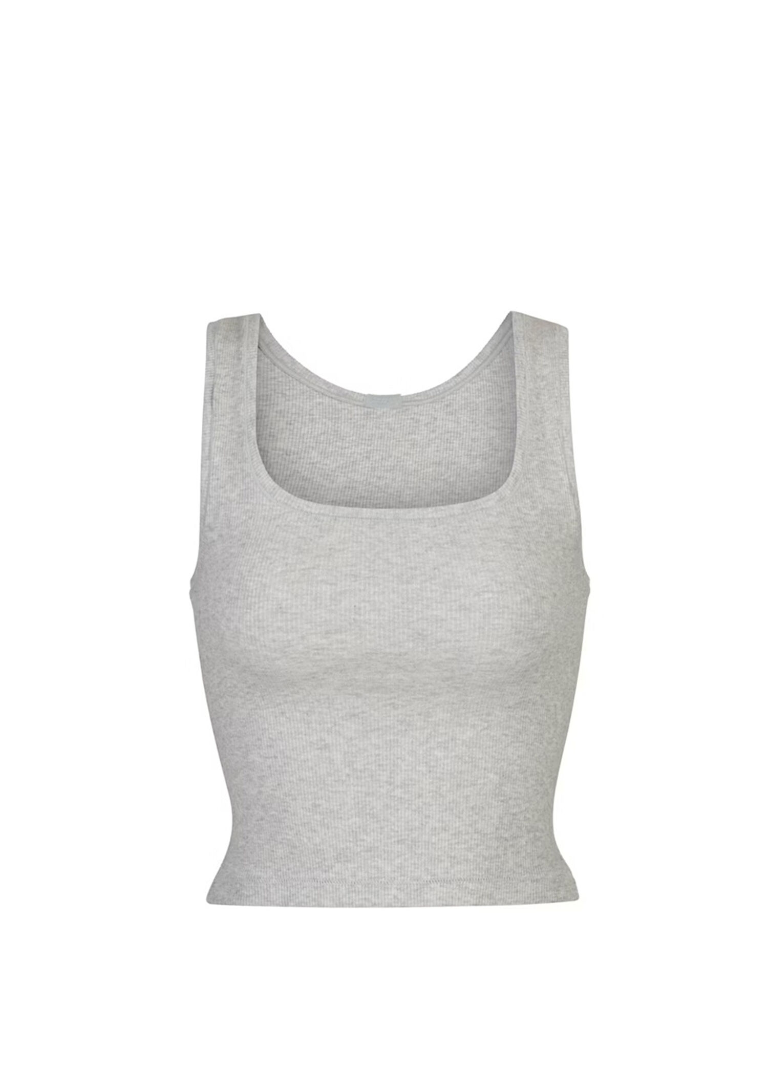 Cotton Rib Açık Gri Atlet