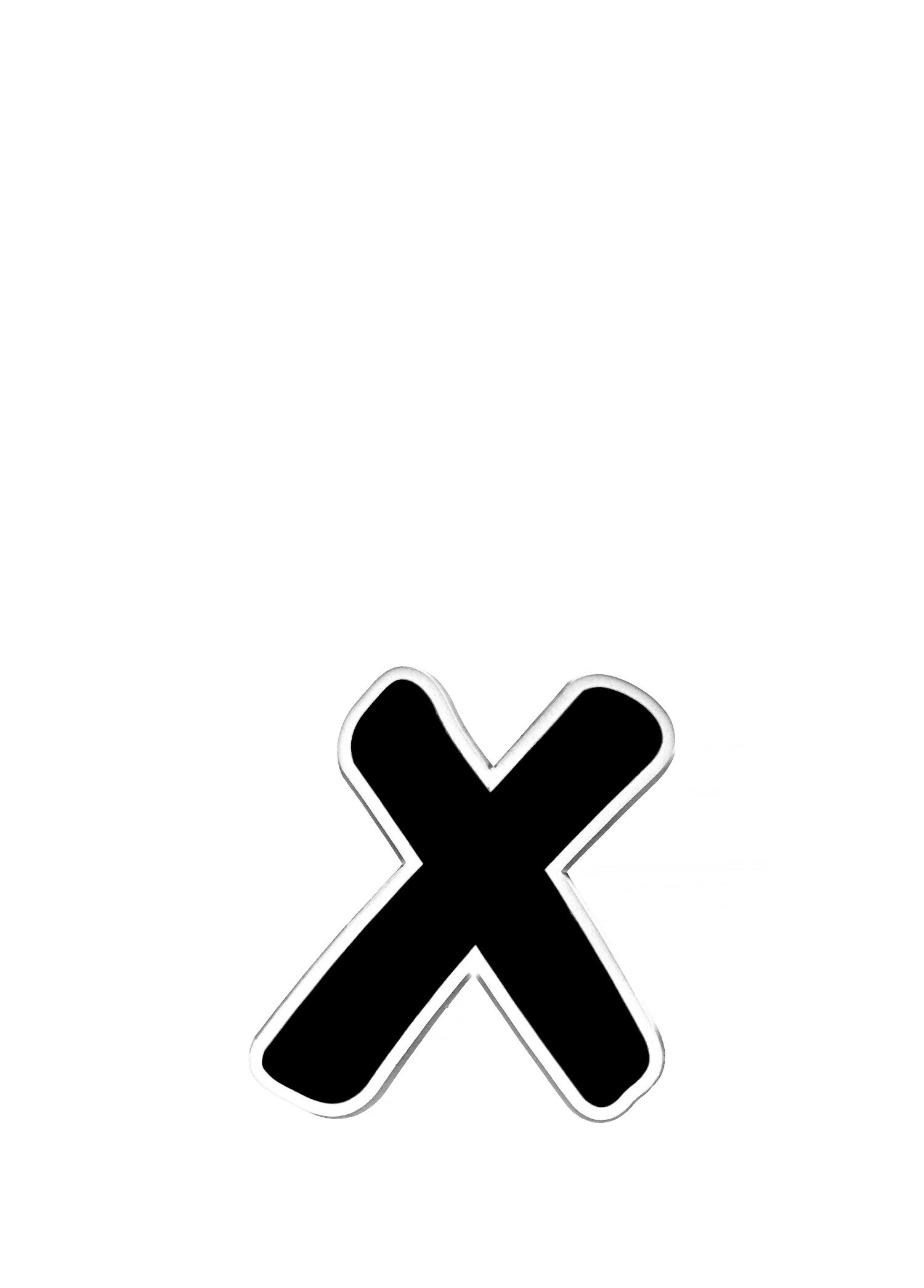 X Harfli Rozet