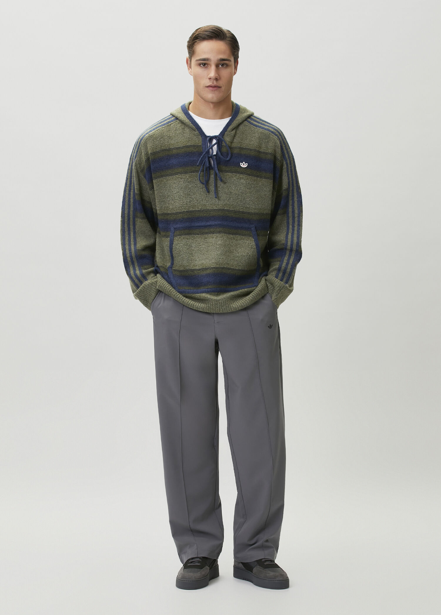 Adidas Haki Erkek Edison Chen Baja Haki Kapüşonlu Ceket 1984675