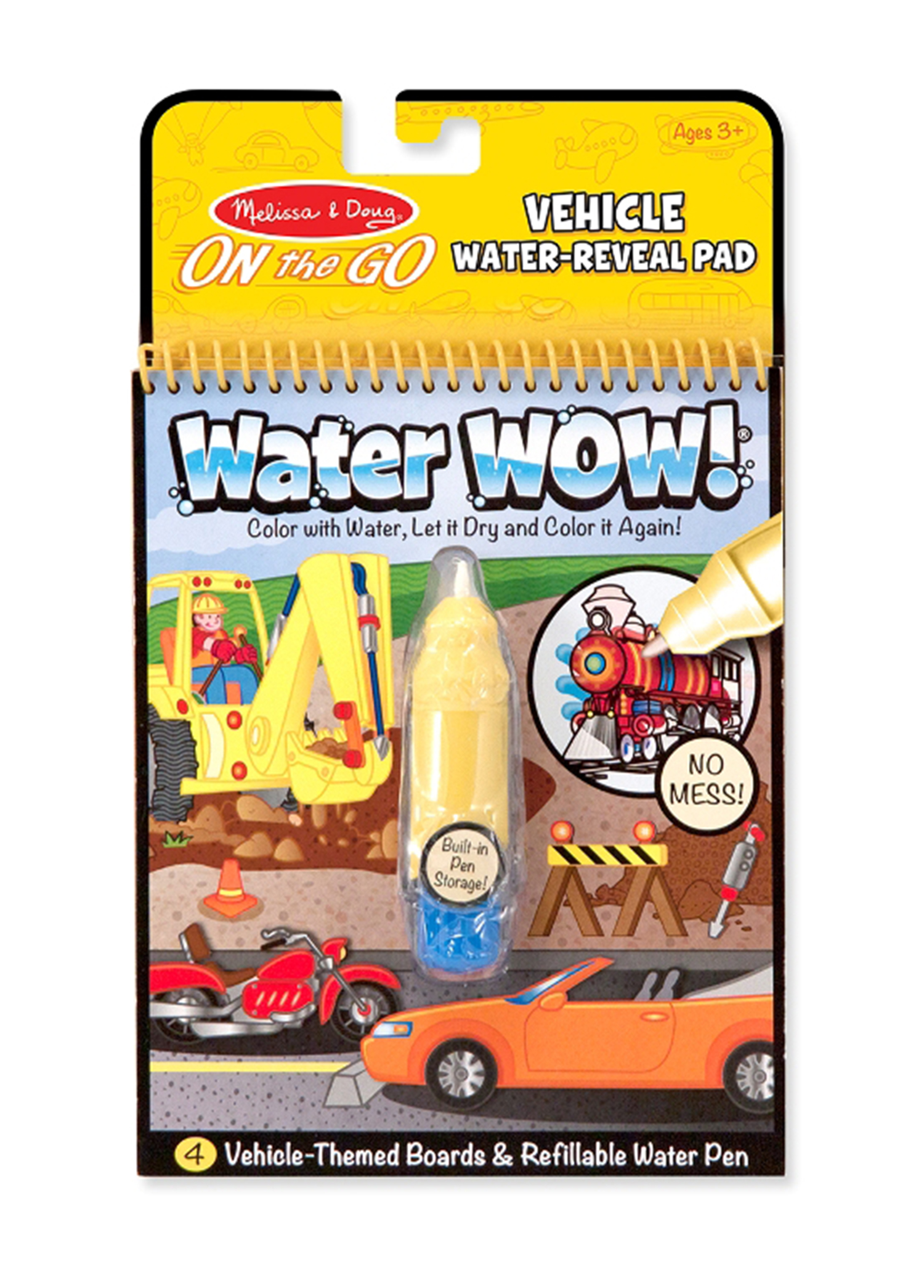 Water Wow Su ile Araçlar Boyama Kitabı