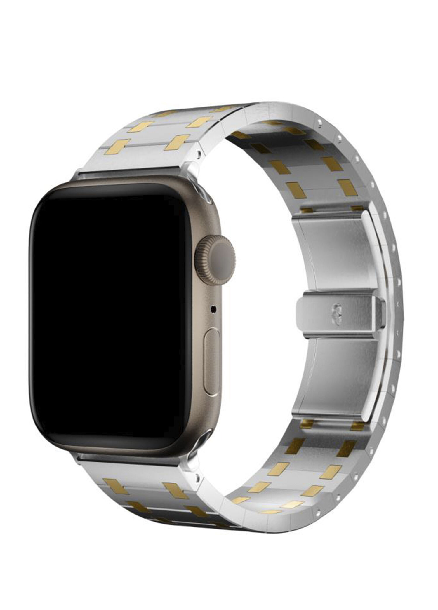 Apple Watch Uyumlu Royal Edition Fossi Çelik Akıllı Saat Kordon