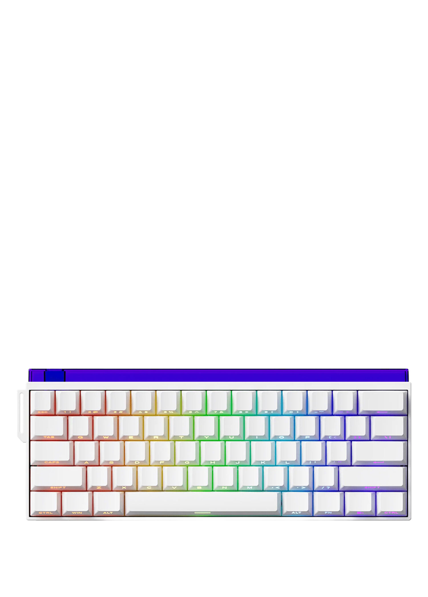 Veekos Shine60 HE %60 Flash Manyetik Switch 8K Hz Hall Effect Hotswap RGB Kablosuz İngilizce Mekanik Gaming Klavye