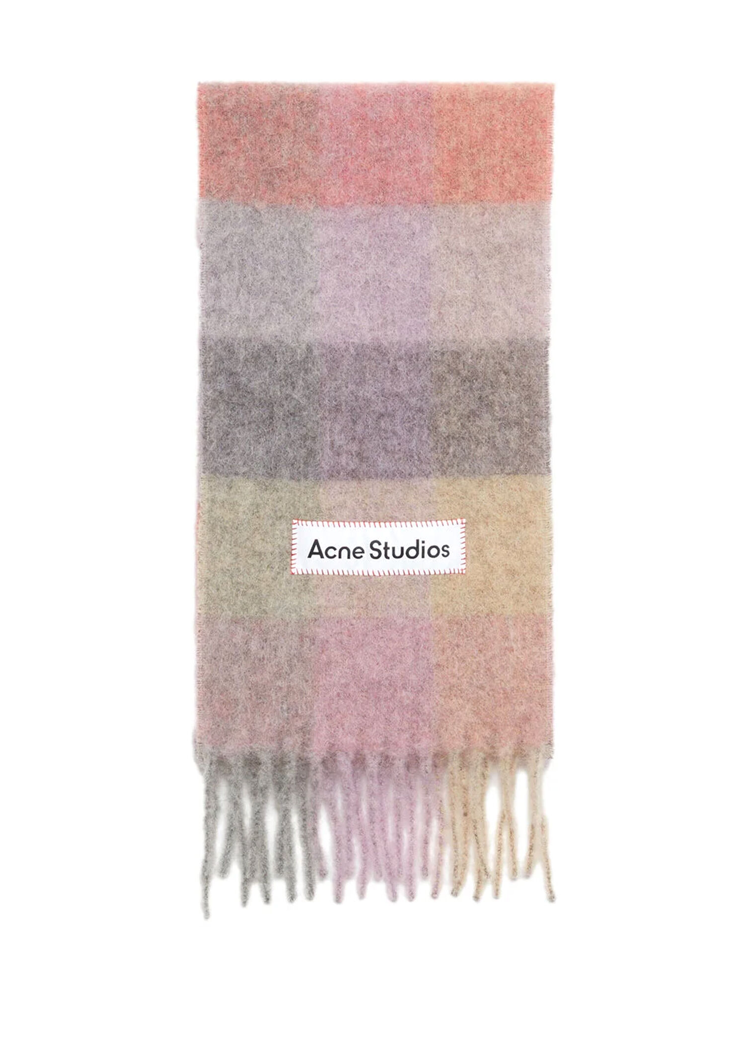 Colorblocked Kadın Yün Atkı