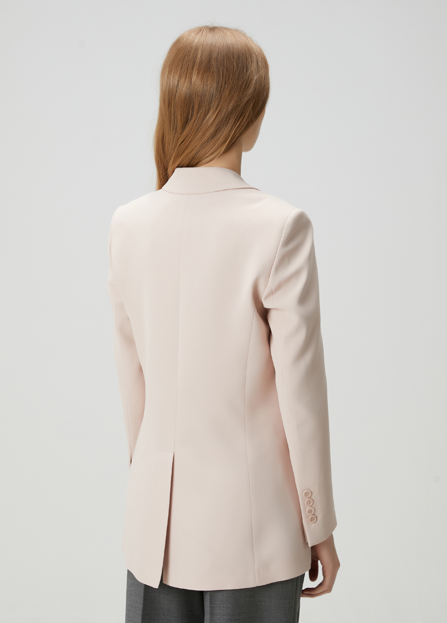 Açık Bej Krep Blazer_3