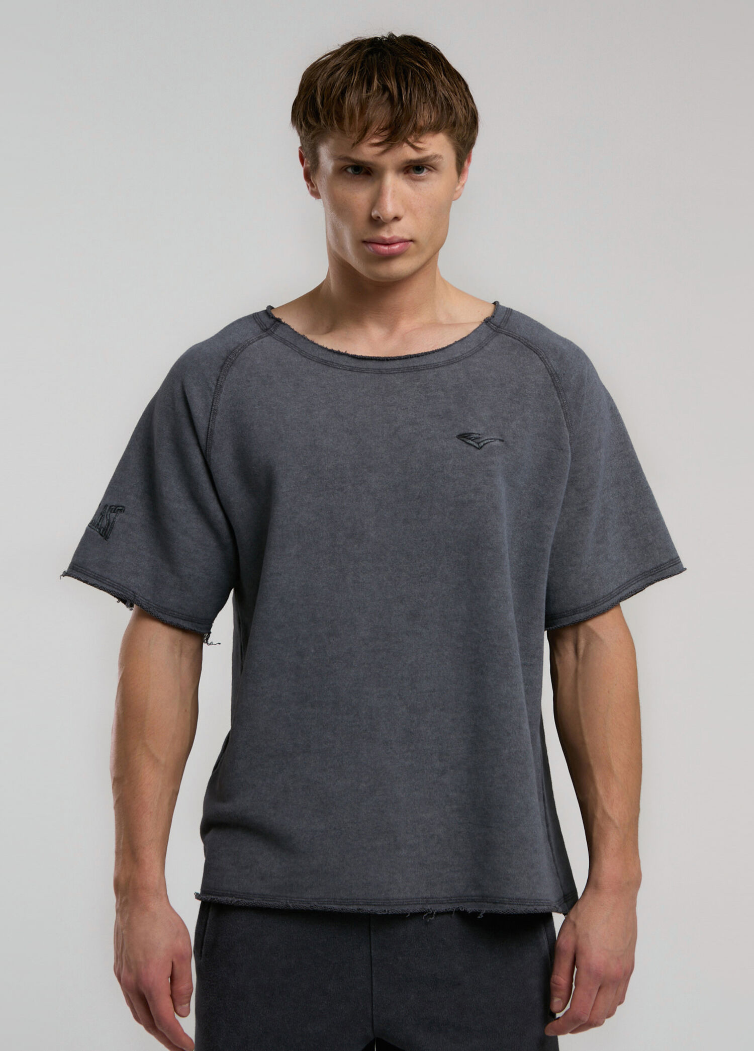 NY Street Füme Oversize Kısa Kollu Erkek T-shirt