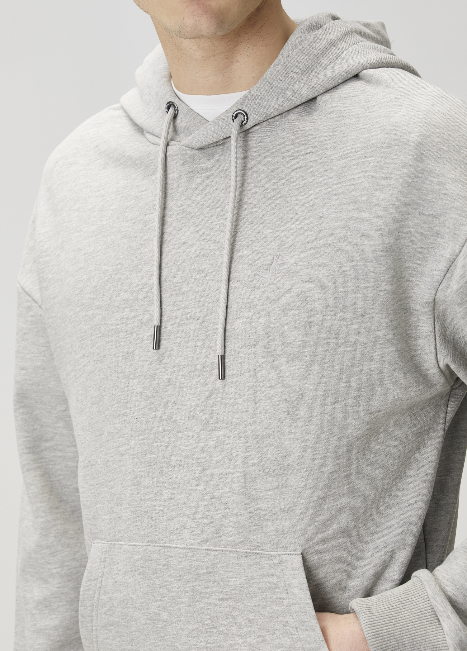 Gri Kapüşonlu Sweatshirt_4
