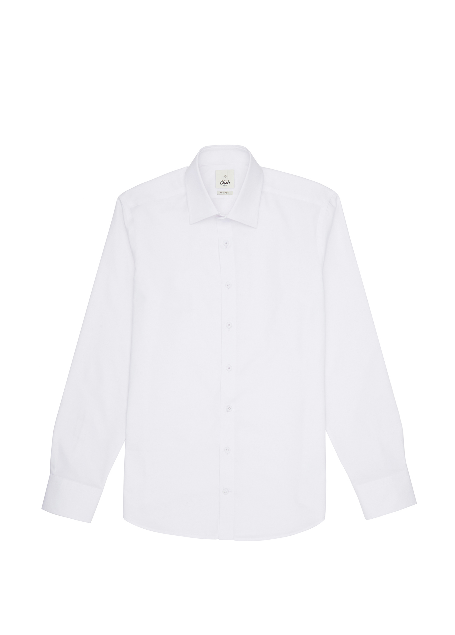 Slim Fit Beyaz Non-iron Oxford Gömlek_7