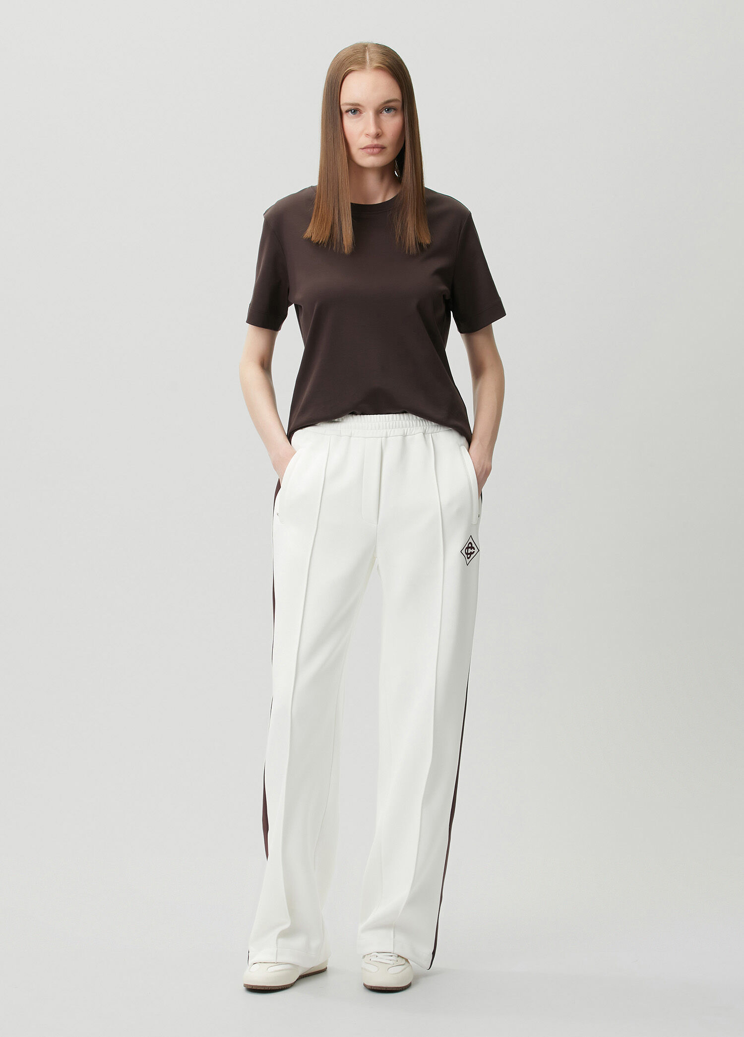 White Striped Trousers