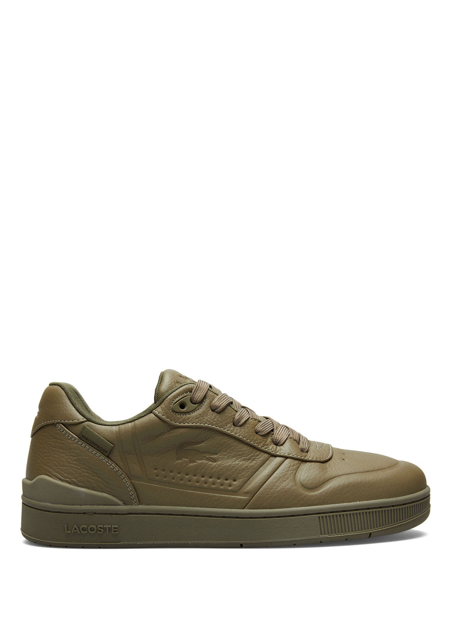 Lacoste Kahverengi-3T2 Erkek T-Clip Shield Kahverengi Deri Erkek