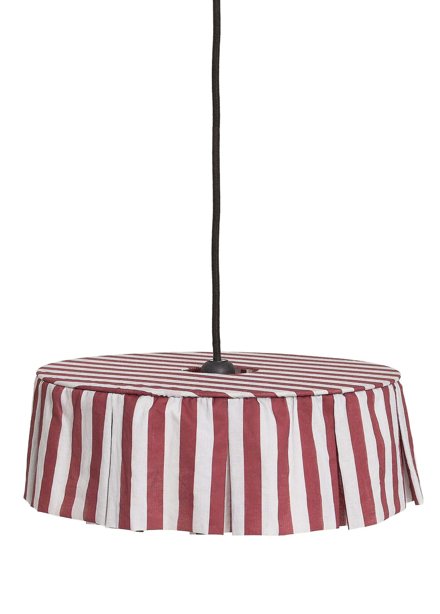Maroon Stripes Çocuk Odası Aydınlatma Şapkası