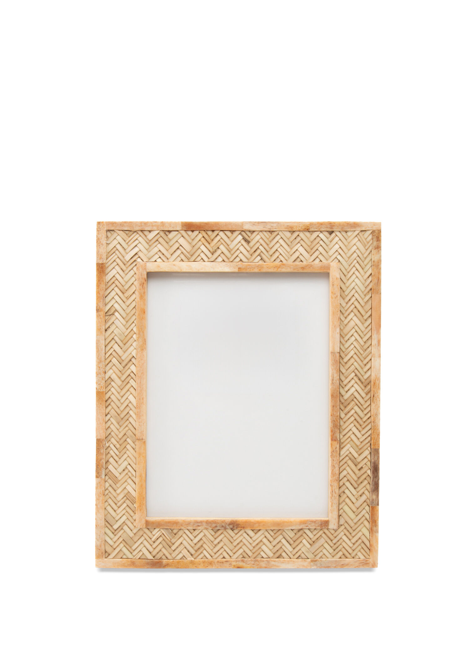 Bambu Örgülü Kahverengi Fotoğraf Çerçevesi 15 x 20 cm