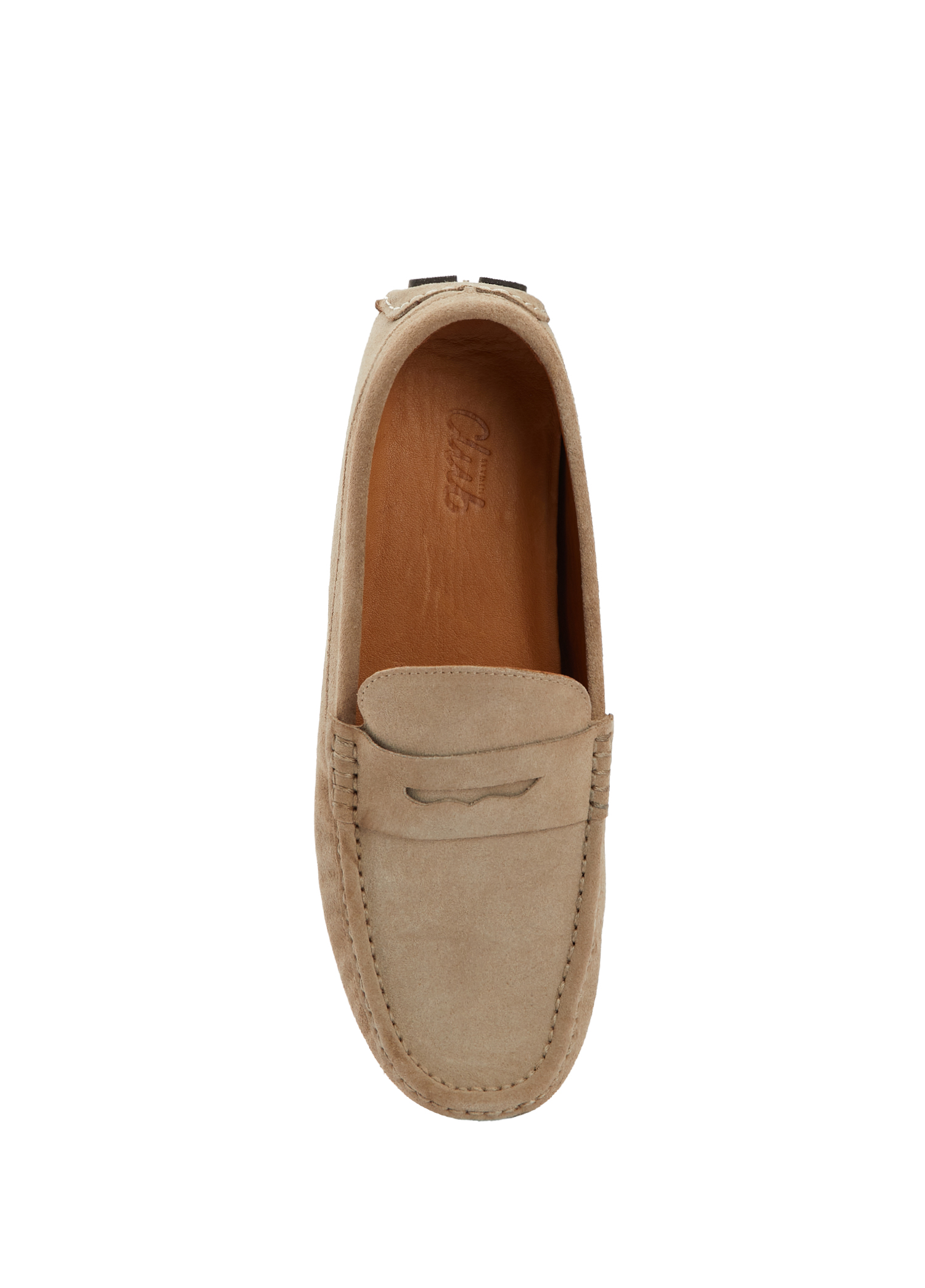 Bej Erkek Süet Loafer_3