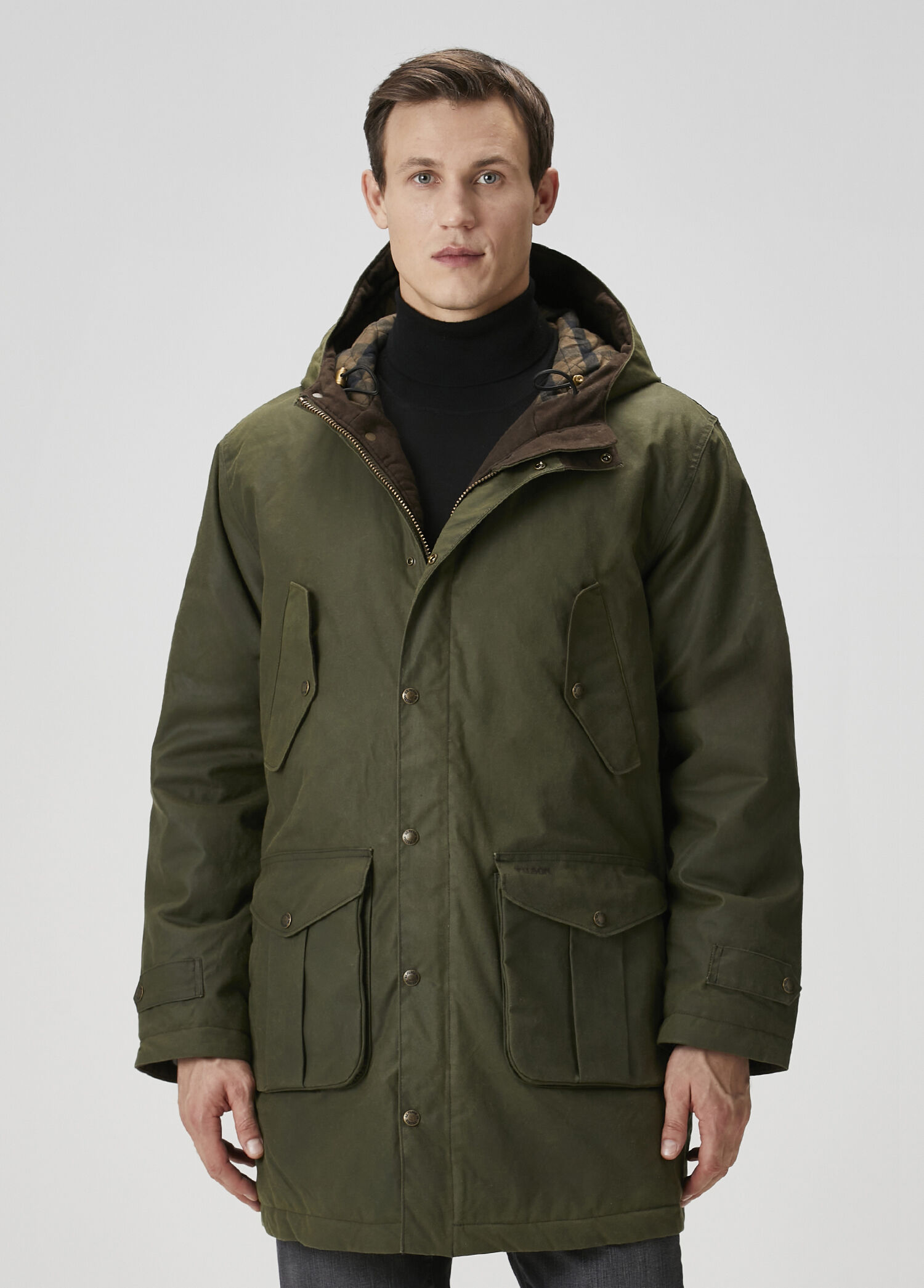 Filson - Shelter Haki Kapüşonlu Parka - Haki