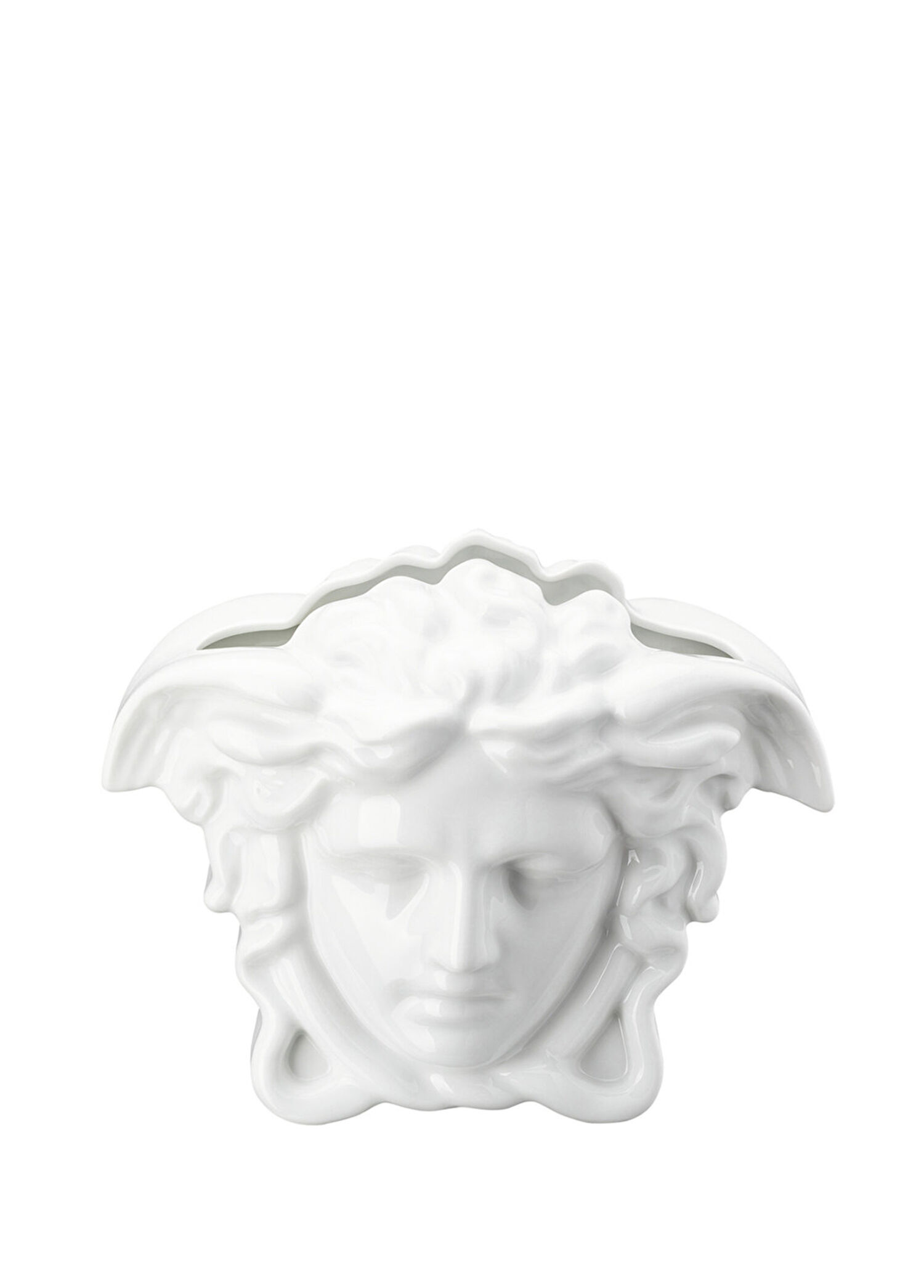 Medusa Grande Beyaz Porselen Vazo 21 cm