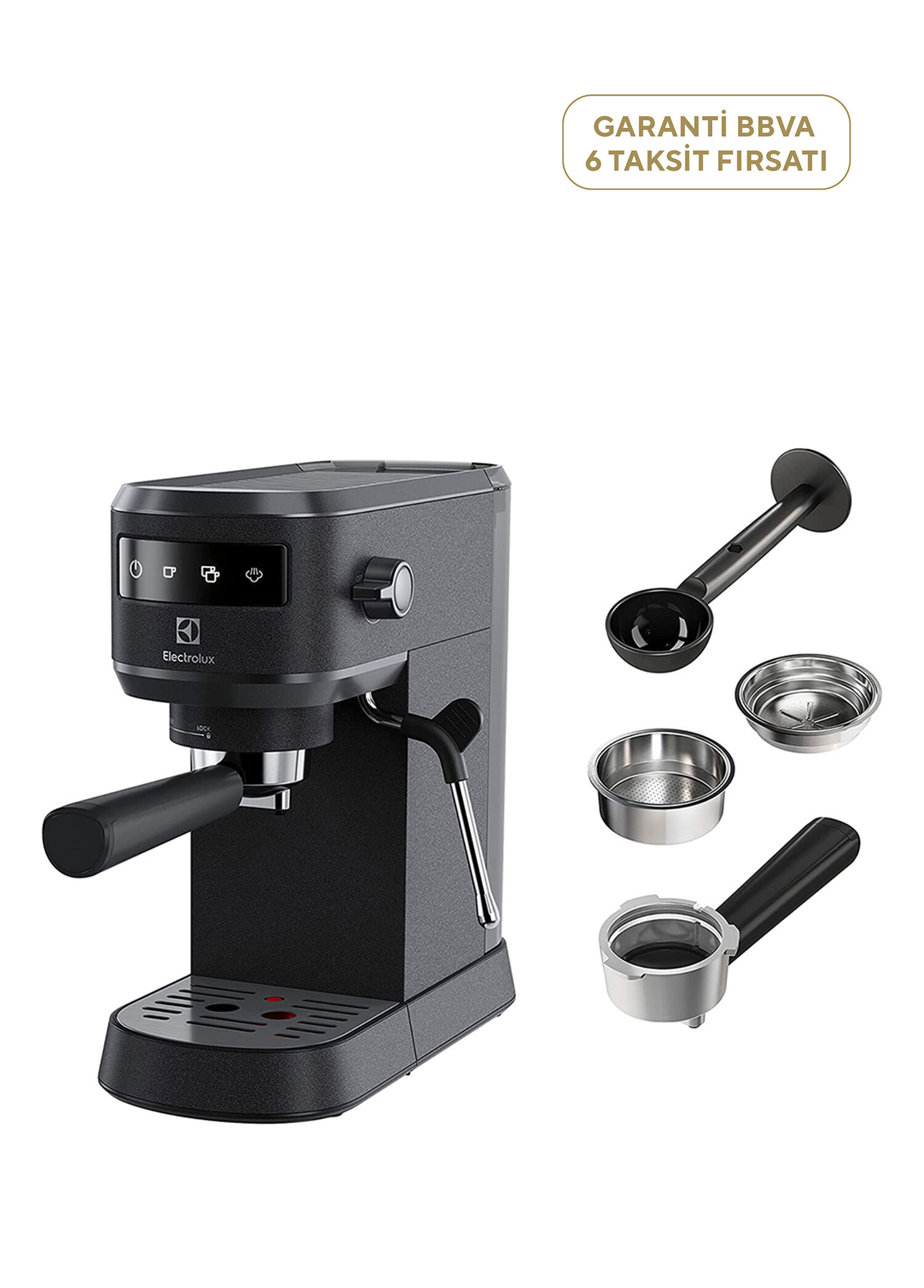 E6EC1-6BST Explore 6 Gri Espresso Makinesi