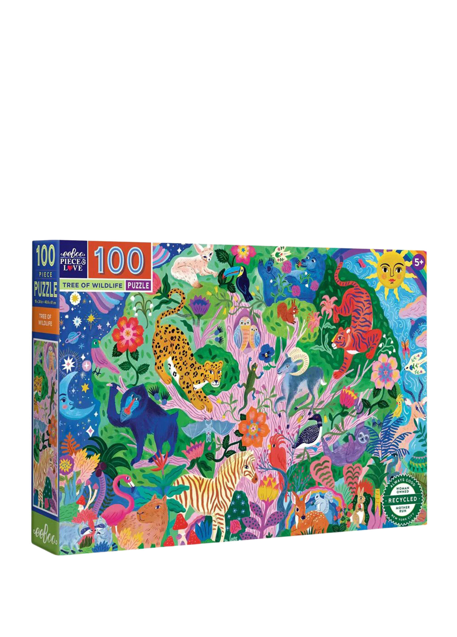 Tree of Wildlife 100 Parça Çocuk Yapboz