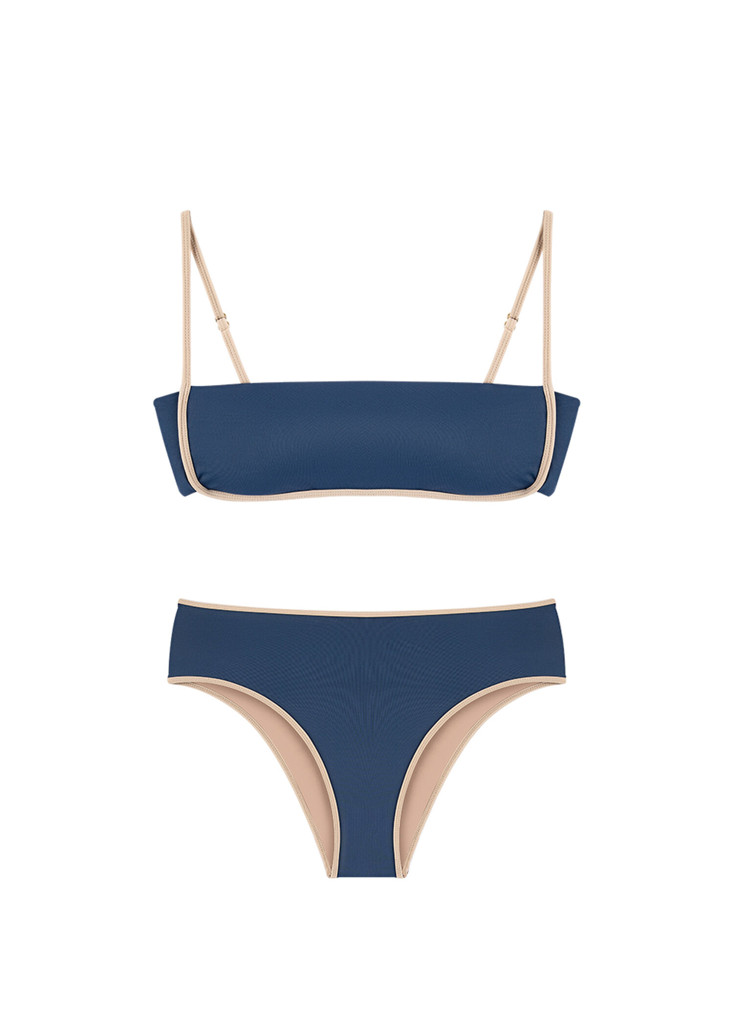 Erin Blue Nova Straplez Kadın Bikini Takımı