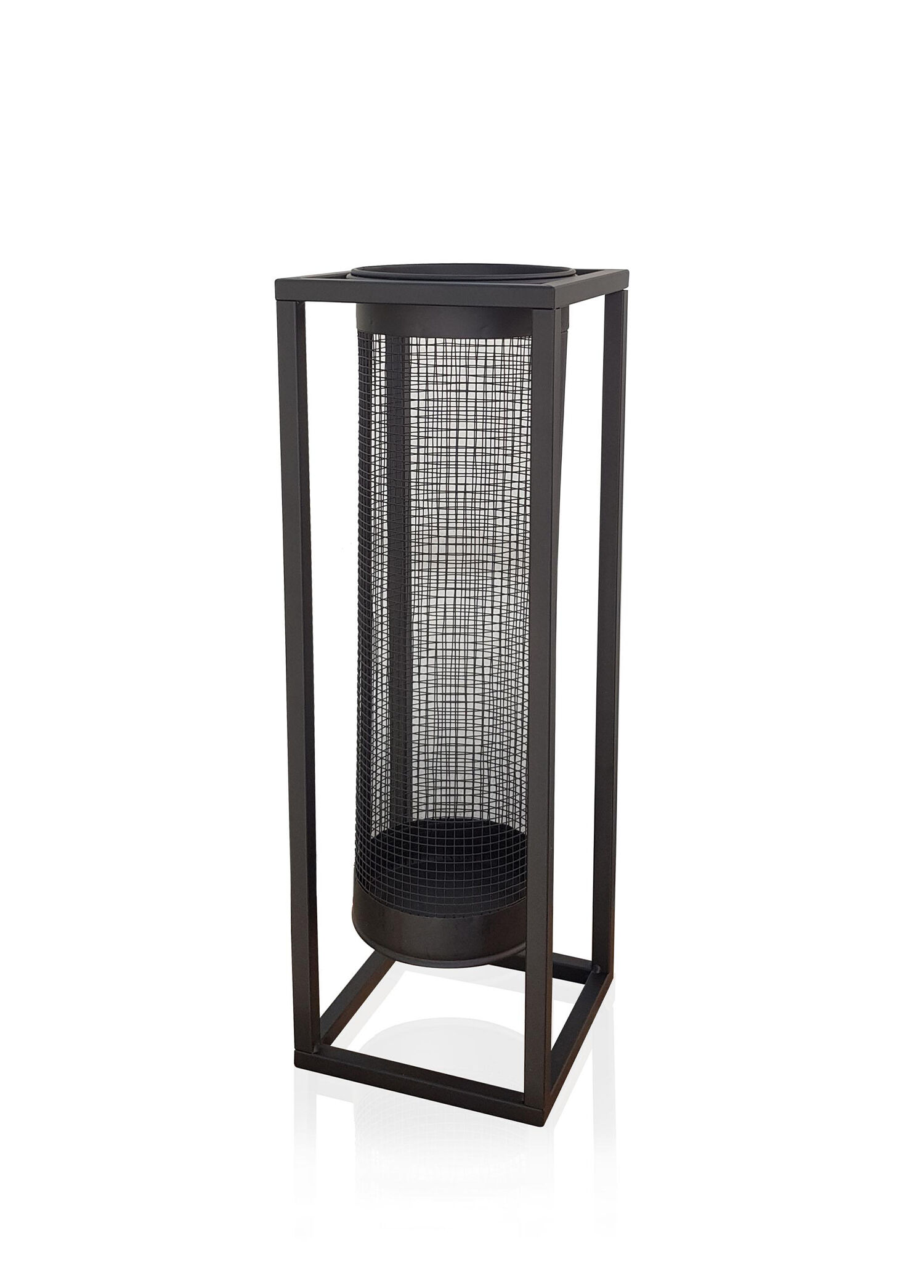 Siyah Metal Fener 50 cm