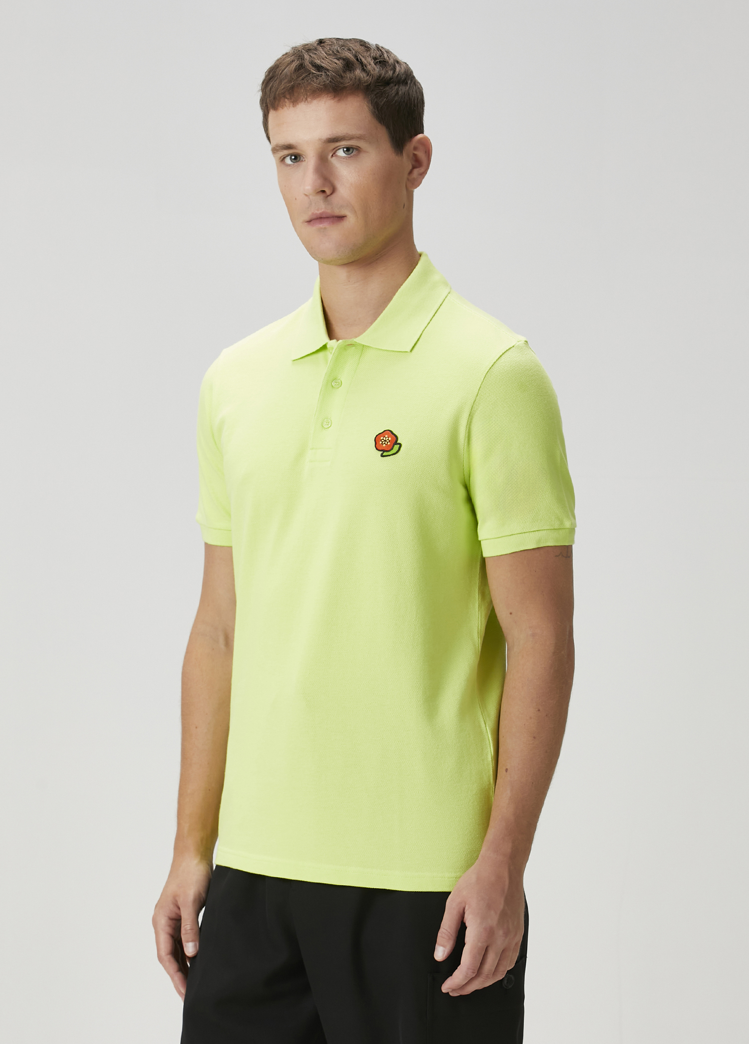 Açık Yeşil Polo Yaka T-shirt