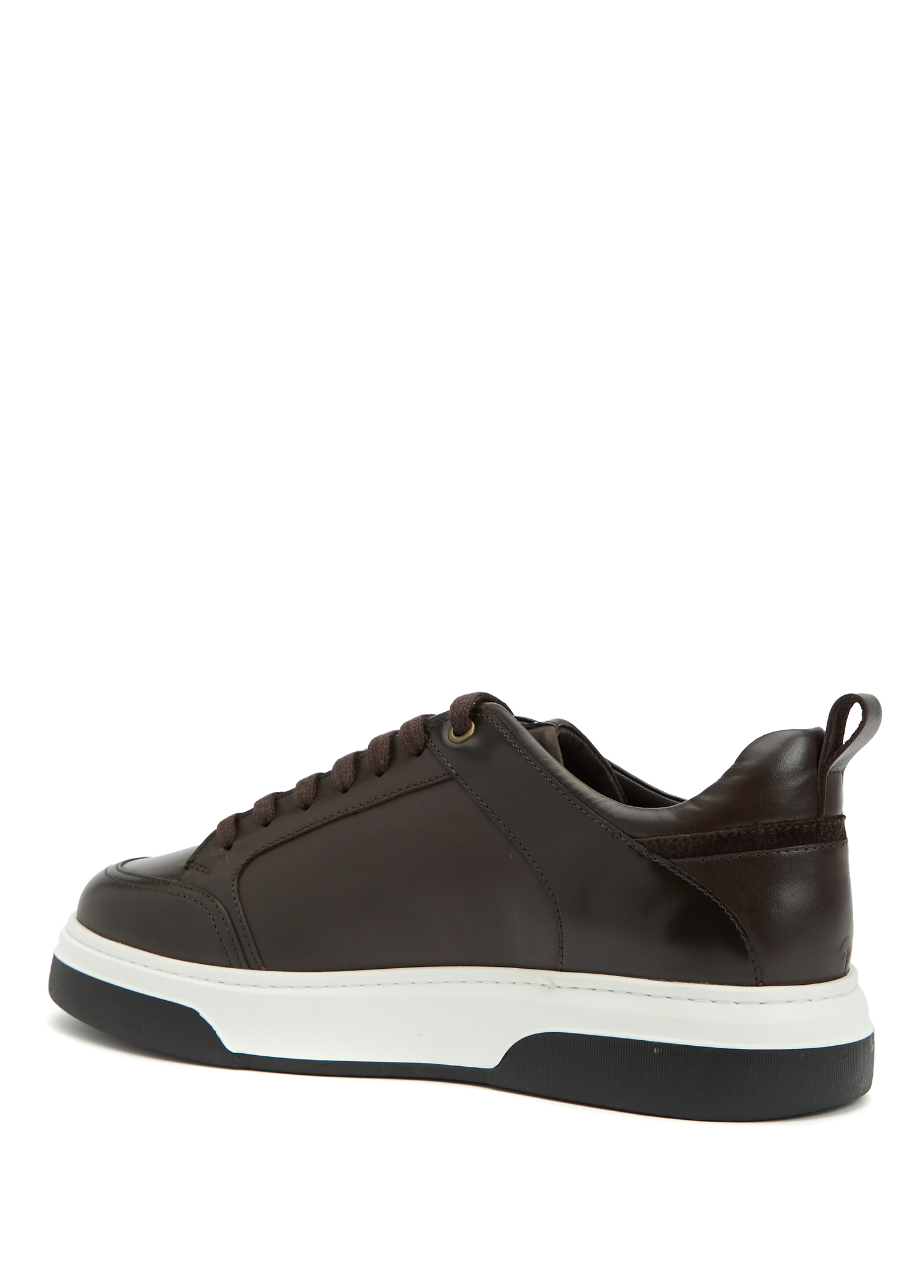 Koyu Kahverengi Erkek Deri Sneaker_2