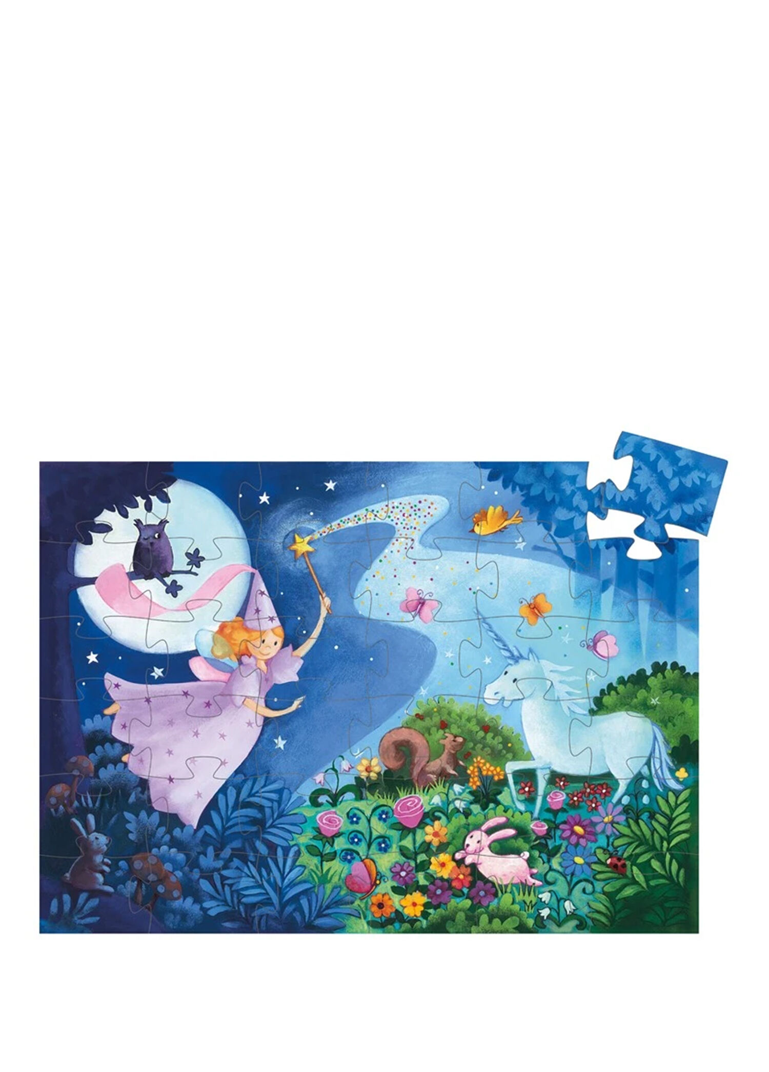 The Fairy And The Unicorn 36 Parça Dekoratif Puzzle