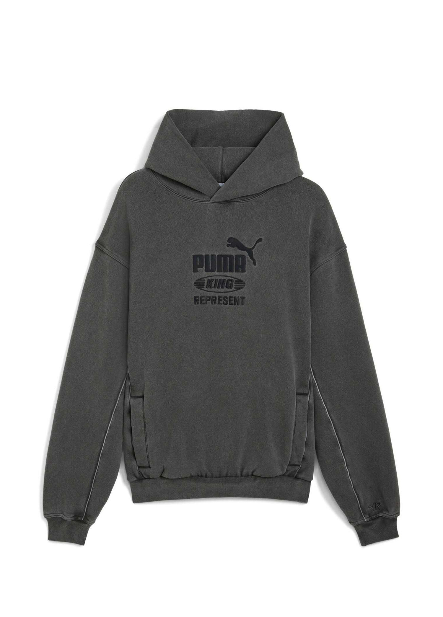 Represent Flat Dark Gray Kapüşonlu Erkek Sweatshirt