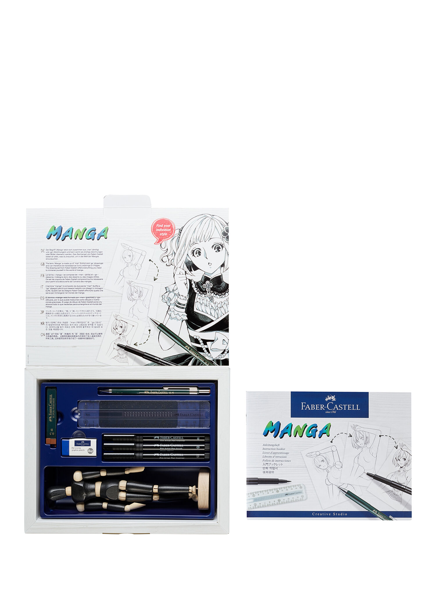 香椎かてぃ 直筆イラストセット Faber Castell - 3'lü Pitt Artist Kalem TK-Fine Versatil Kalem 0.5