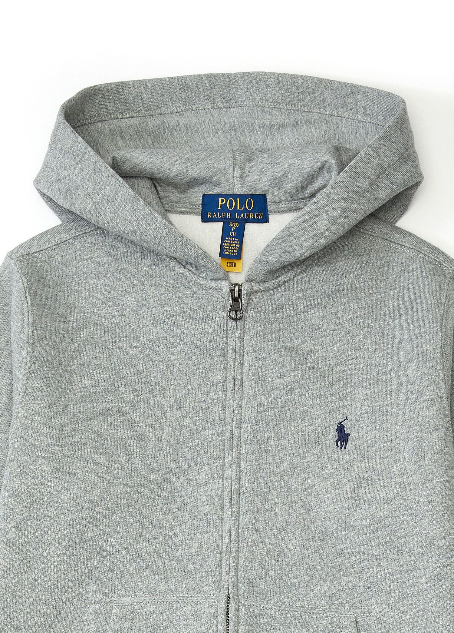 Polo Ralph Lauren - Gri Kapüşonlu Erkek Çocuk Sweatshirt - Gri