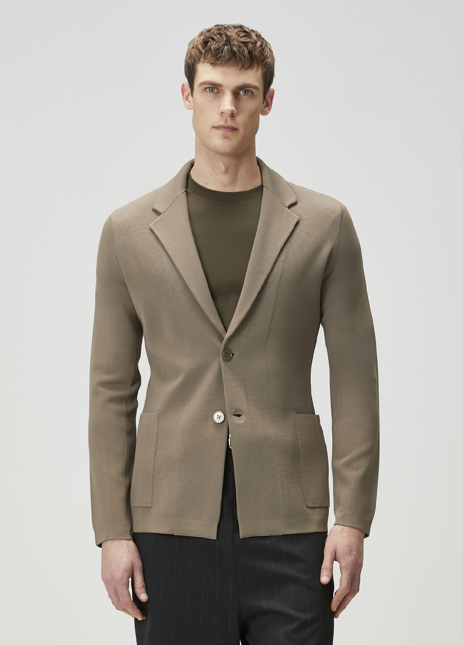 Beige Knit Jacket