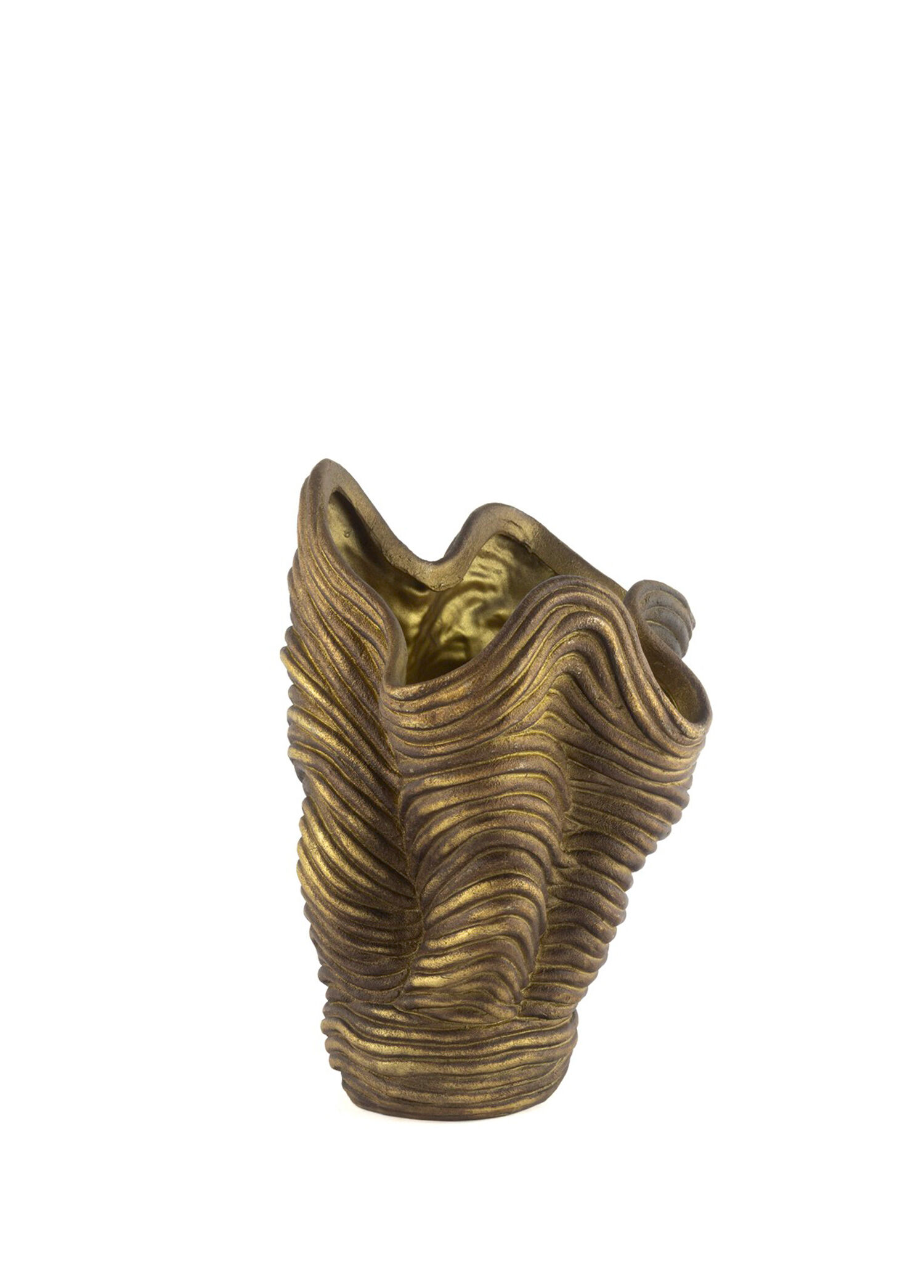 Antik Gold Resin Vazo 25 x 33 cm